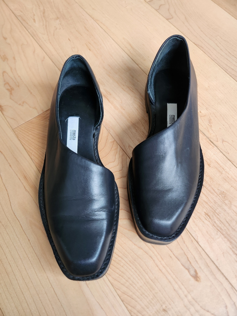 Miista London Jessica Cut Out Oxford- Black - Picture 2 of 7